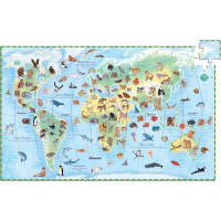 DJECO Puzzle Observation: Zvieratá z celého sveta 100 dielikov