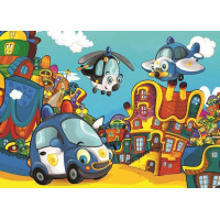 ART PUZZLE Puzzle Polícia a hasiči 2x100 dielikov