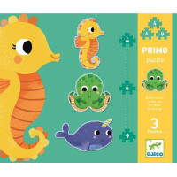 DJECO Puzzle V mori 3v1 (4,6,9 dielikov)