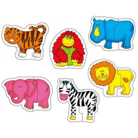 GALT Baby puzzle Džungľa 6x2 dieliky