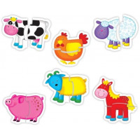 GALT Baby puzzle Farma 6x2 dieliky