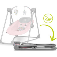 LIONELO Detské hojdacie kresielko Otto Pink Baby