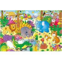 GALT Obrie podlahové puzzle Džungľa 30 dielikov
