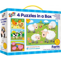 GALT Puzzle Domáce zvieratká 4v1 (4,6,8,12 dielikov)