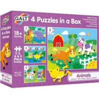 GALT Puzzle Zvieratká 4v1 (2,3,4,5 dielikov)