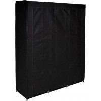 Textilná skriňa Mira s 10 policami MIRA MAXI - čierna