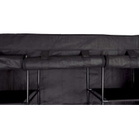 Textilná skriňa Mira s 10 policami MIRA MAXI - čierna