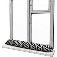 Tesniaci valec do dverí a okien LUPPO 85x15 cm - Trojuholníky - čený