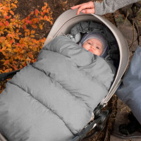 Fusak do kočíka PROTEC - svetlo šedý