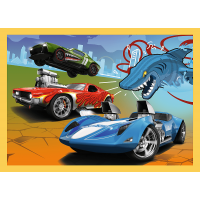 TREFL Puzzle Autíčka Hot Wheels 4v1 (35,48,54,70 dielikov)