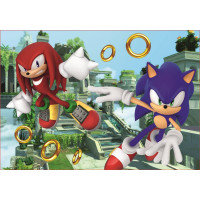 TREFL Puzzle Sonic: Dobrodružná jazda 4v1 (35,48,54,70 dielikov)