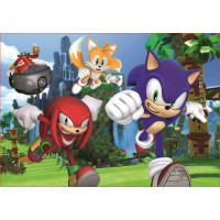 TREFL Puzzle Sonic: Dobrodružná jazda 4v1 (35,48,54,70 dielikov)