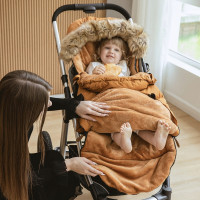 Rastúci fusak do kočíka TEDDY GROW-UP - armádne zelený