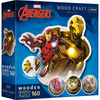 Trefl Wood Craft Origin puzzle Odvážny Iron Man 160 dielikov