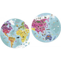 JANOD Okrúhle puzzle v kufríku Zemegule 208 dielikov