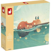 JANOD Puzzle Plávajúce husle 1000 dielikov