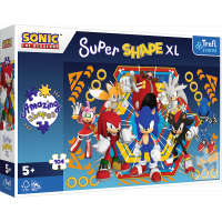 TREFL Puzzle Super Shape XL Svet ježka Sonica 104 dielikov