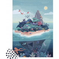 JANOD Puzzle Tajomný ostrov 2000 dielikov