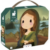 JANOD Puzzle v kufríku Inšpirované da Vincim 100 dielikov