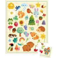 JANOD Puzzle v kufríku Príroda 20 dielikov