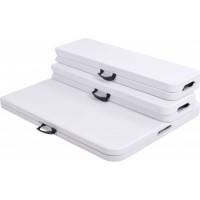 Cateringový set FETA WHITE - stôl 180 cm + 2 lavice