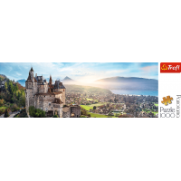 TREFL Panoramatické puzzle Hrad Menthon, Francúzsko 1000 dielikov