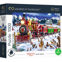 TREFL Puzzle UFT Christmas Time: Santov Express 1000 dielikov