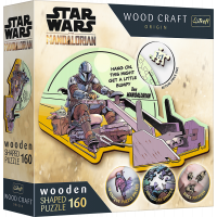 Trefl Wood Craft Origin puzzle The Mandalorian: Stretnutie 160 dielikov
