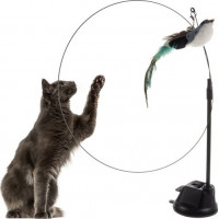 Rybársky prút s prísavkou - interaktívna hračka pre mačky