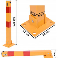 Parkovacia zábrana stĺpik 60 cm