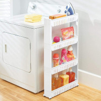 Biely regál na kolieskach OSMERA