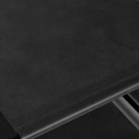 Čierna textilná skriňa s policami OLENA