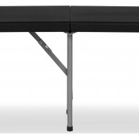 Cateringový set FETA BLACK - stôl 180 cm + 2 lavice