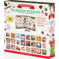 EUROGRAPHICS Puzzle Adventný kalendár: Vianočné dobroty 24x50 dielikov