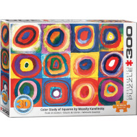 EUROGRAPHICS Puzzle Farebná štúdia štvorcov 3D efekt XL 300 dielikov