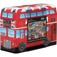 EUROGRAPHICS Puzzle v plechovej krabičke Londýnsky autobus 550 dielikov