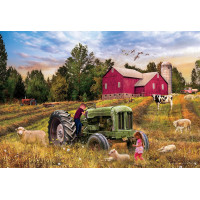 EUROGRAPHICS Puzzle v plechovej krabičke Starý traktor 550 dielikov