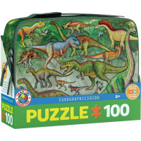 EUROGRAPHICS Puzzle vo desiatovom boxe Dinosaury 100 dielikov