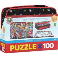 EUROGRAPHICS Puzzle vo desiatovom boxe Roboti 100 dielikov