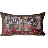 Vianočná LED obliečka na vankúš 50x30 cm - Chrismas