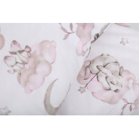 Detské bavlnené obliečky do postieľky 120x90 cm BABYMAM PREMIUM - Medvieďatá - ružové