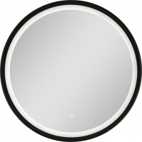 Zrkadlo 60 cm s LED osvetlením GEISA BLACK