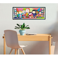 CLEMENTONI Panoramatické puzzle Peanuts 1000 dielikov