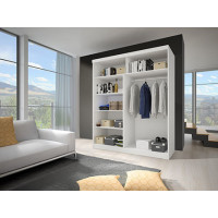 Šatníková skriňa VARIO S 203 so zrkadlom dub craft (viac variant)