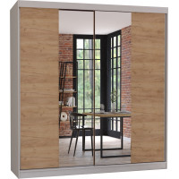 Šatníková skriňa VARIO S 203 so zrkadlom dub craft (viac variant)