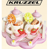 Drevený čajový servis Kruzzel 21950