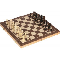GOKI Drevený šach 2v1 magnetický