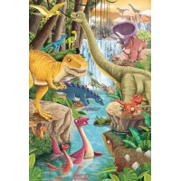 SCHMIDT Puzzle Dinosaury 3x24 dielikov