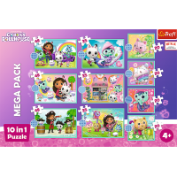 TREFL Puzzle Gábinin kúzelný domček MEGA PACK 10v1