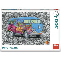 DINO Puzzle Hippies VW 500 dielikov